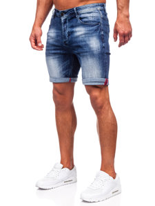 Pantaloni scurți din denim bleumarin pentru bărbați Bolf MP0261B