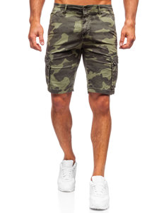 Pantaloni scurți verzi cargo army Bolf YF2226