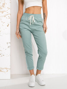 Pantaloni verde-menta dame Bolf W7832