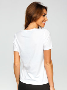 Tricou alb dame Bolf SD211-3P 3PACK