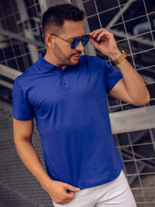 Tricou albastru-aprins polo Bolf 8T80A