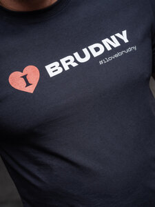 Tricou bărbătesc bleumarin din colecția Igor Brudny cu imprimeu 02