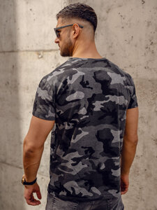 Tricou camo pentru bărbați din grafit Bolf S807A1