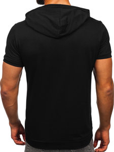 Tricou cu glugă negru Bolf 8T955