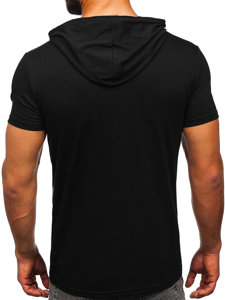 Tricou cu glugă negru Bolf 8T957