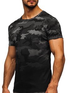 Tricou cu imprimeu grafit army Bolf S808