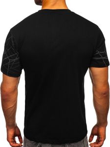 Tricou cu imprimeu negru Bolf SS10935