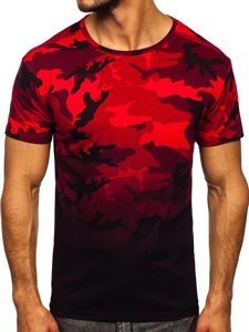 Tricou cu imprimeu roșu army Bolf S808