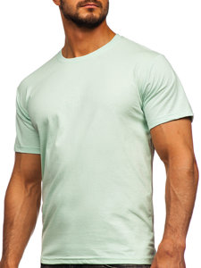 Tricou din bumbac verde-mentă Bolf 192397