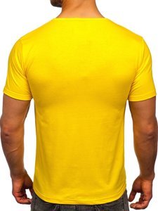 Tricou galben cu imprimeu Bolf KS2631