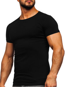 Tricou negru pentru bărbați Bolf 9012