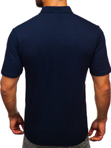 Tricou polo din bumbac bleumarin Bolf 143006