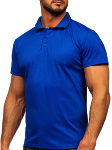 Tricou polo pentru bărbați albastru cobalt de la Bolf 8T80