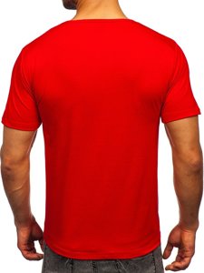 Tricou rosu cu imprimeu Bolf KS2652