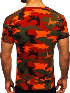 Tricou verde-portocaliu army Bolf S807